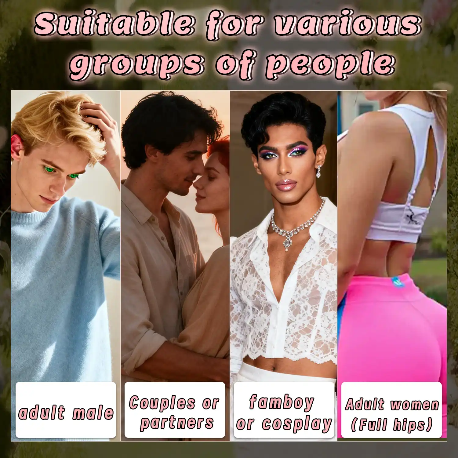 Luna Realistic Vagina Pants for Crossdresser, Medical Grade Silicone Hollow Transgender Panties