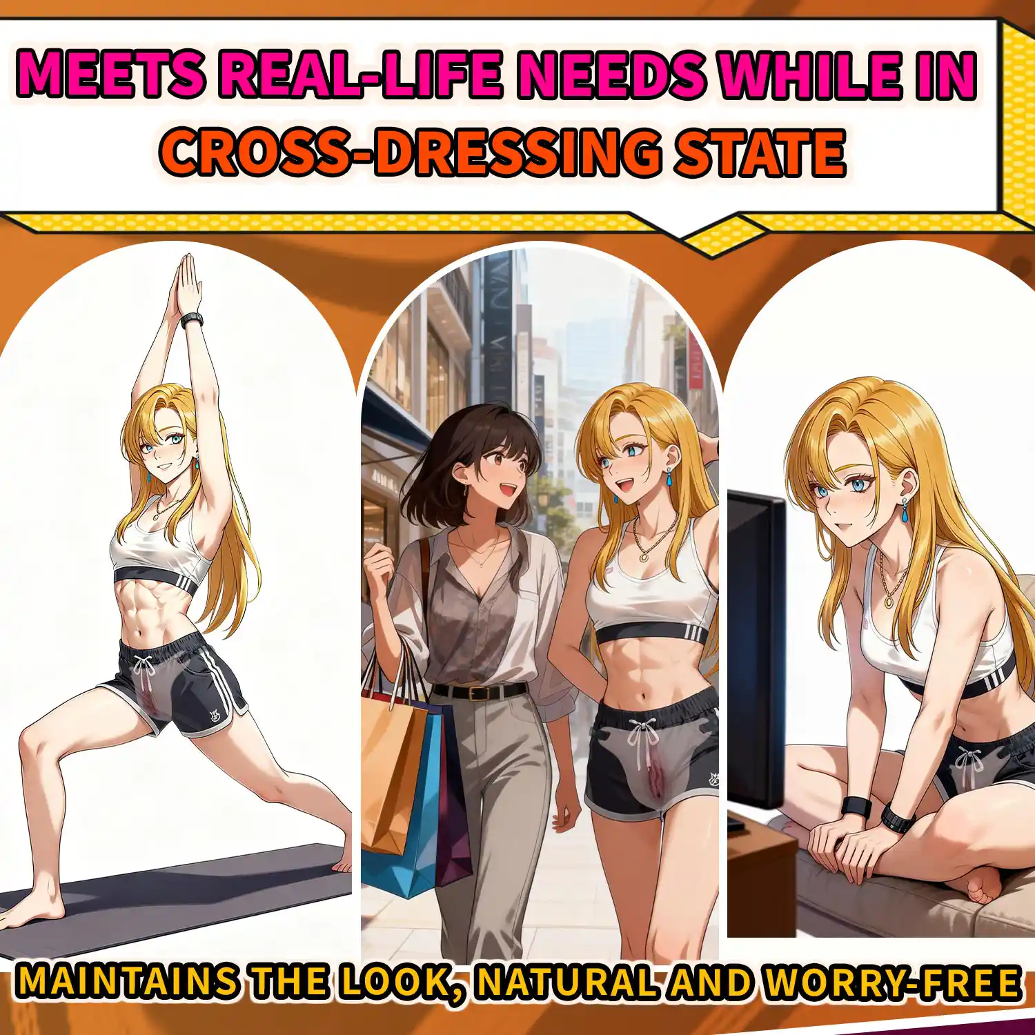 High Quality Realistic Silicone Vagina Pad with Adjustable Straps