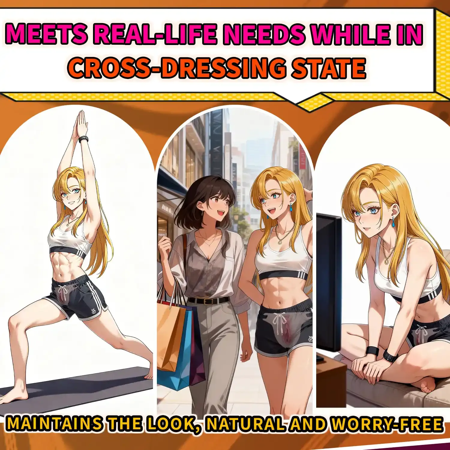 Ivy Strap-On Wearable Silicone Vagina Plate for Crossdressers