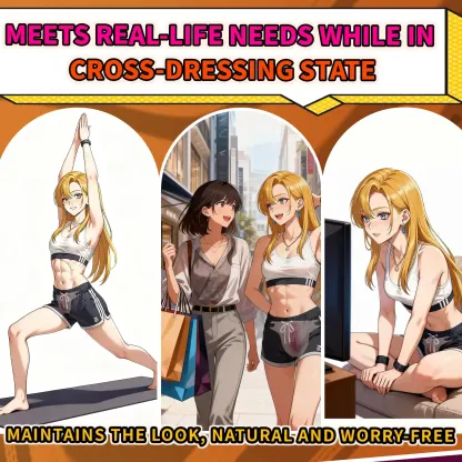 Ivy Strap-On Wearable Silicone Vagina Plate for Crossdressers