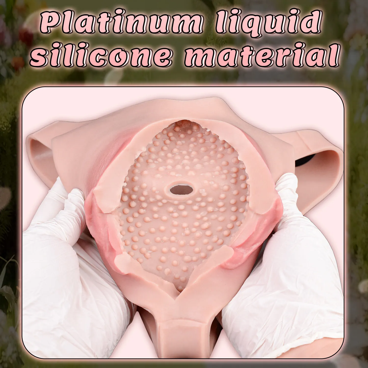 Luna Realistic Vagina Pants for Crossdresser, Medical Grade Silicone Hollow Transgender Panties