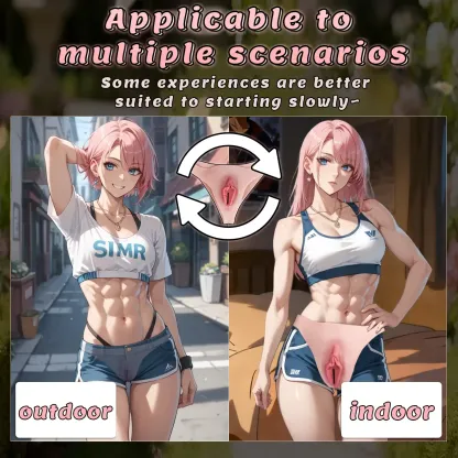 Chloe Soft Crossdresser Panties, Invisible Realistic Vagina Pants for Daily Transgender Wear