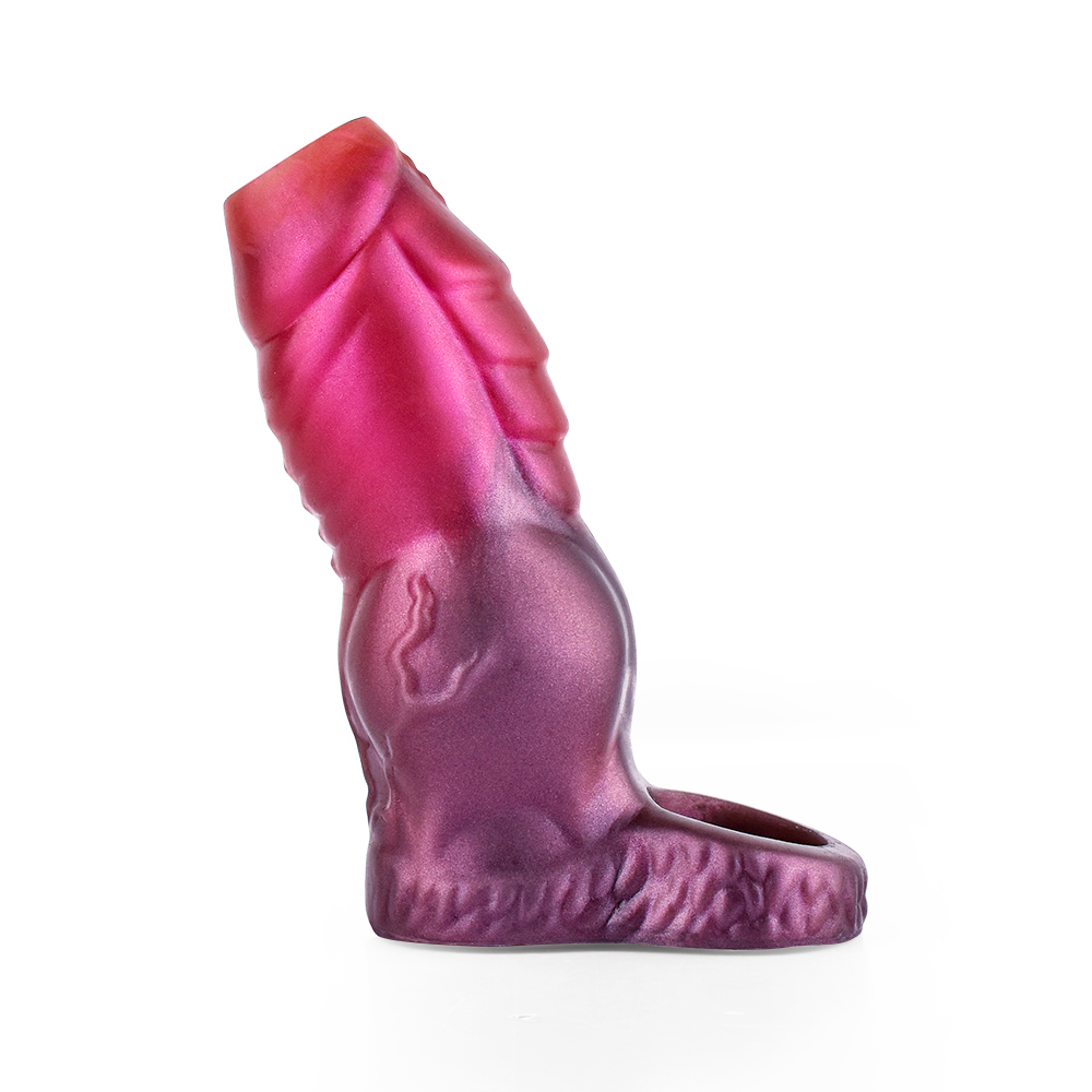 Axe Fantasy Red Monster Penis Girth Sleeve in 3 Size