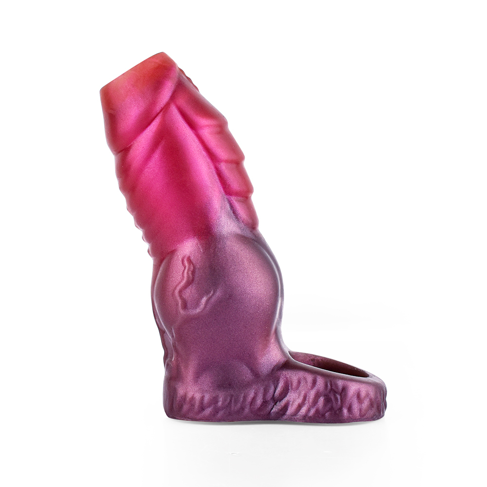 Axe Fantasy Red Monster Penis Girth Sleeve in 3 Size