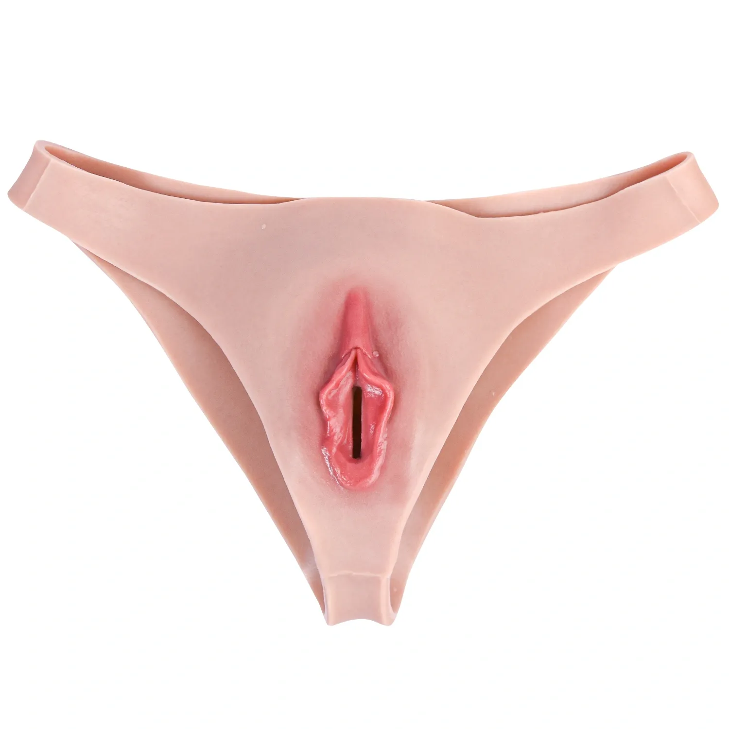 Lila Body Shaping Realistic Vagina Pants, High Stretch Hollow Crossdresser Transgender Panties