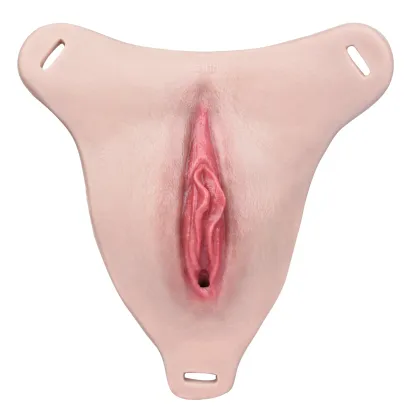 High Quality Realistic Silicone Vagina Pad with Adjustable Straps