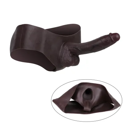 Byron 10" x 2" Wearable Realistic Black Huge Cock Extender