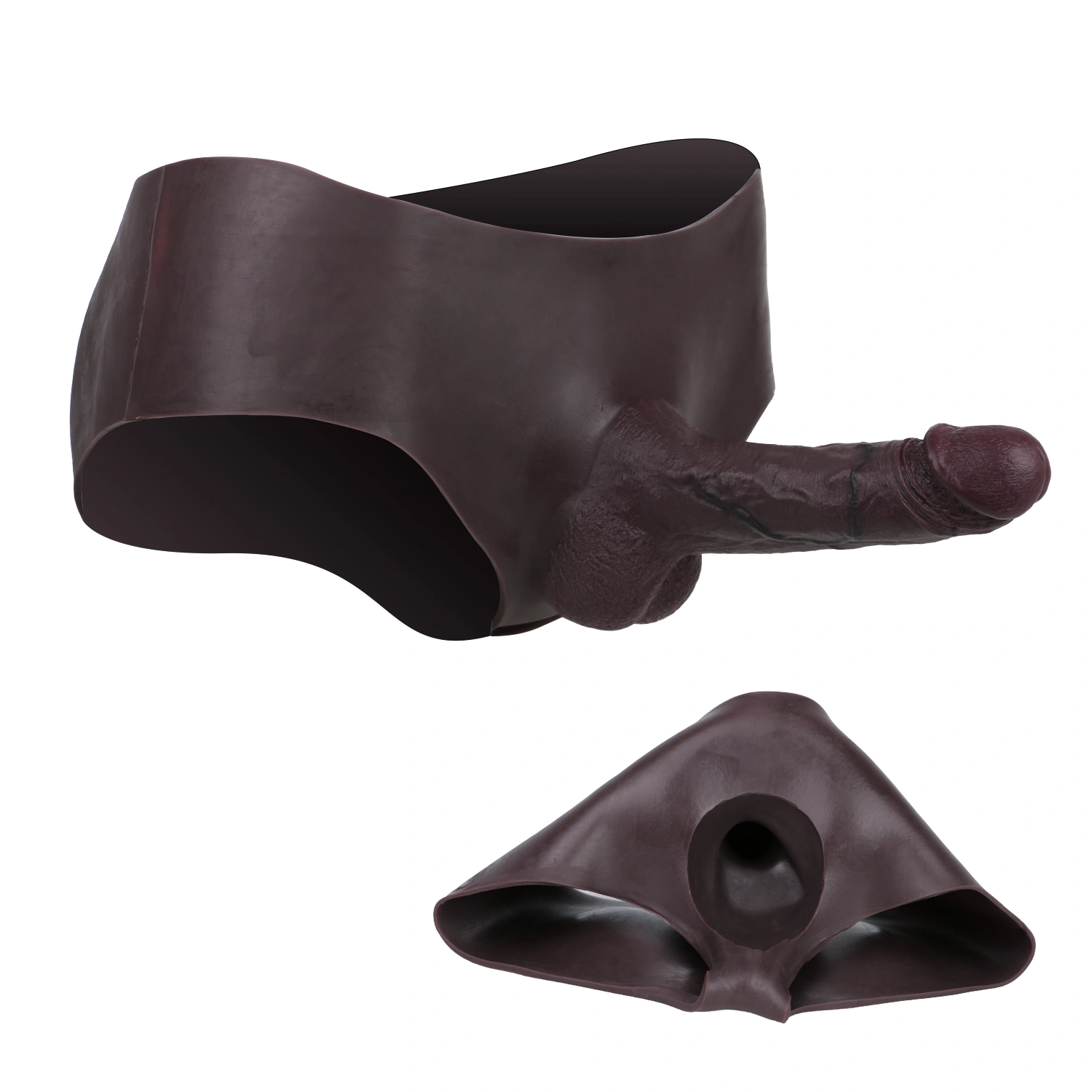 Astin 8.1" x 1.8" Wearable Realistic Black Huge Penis Extender