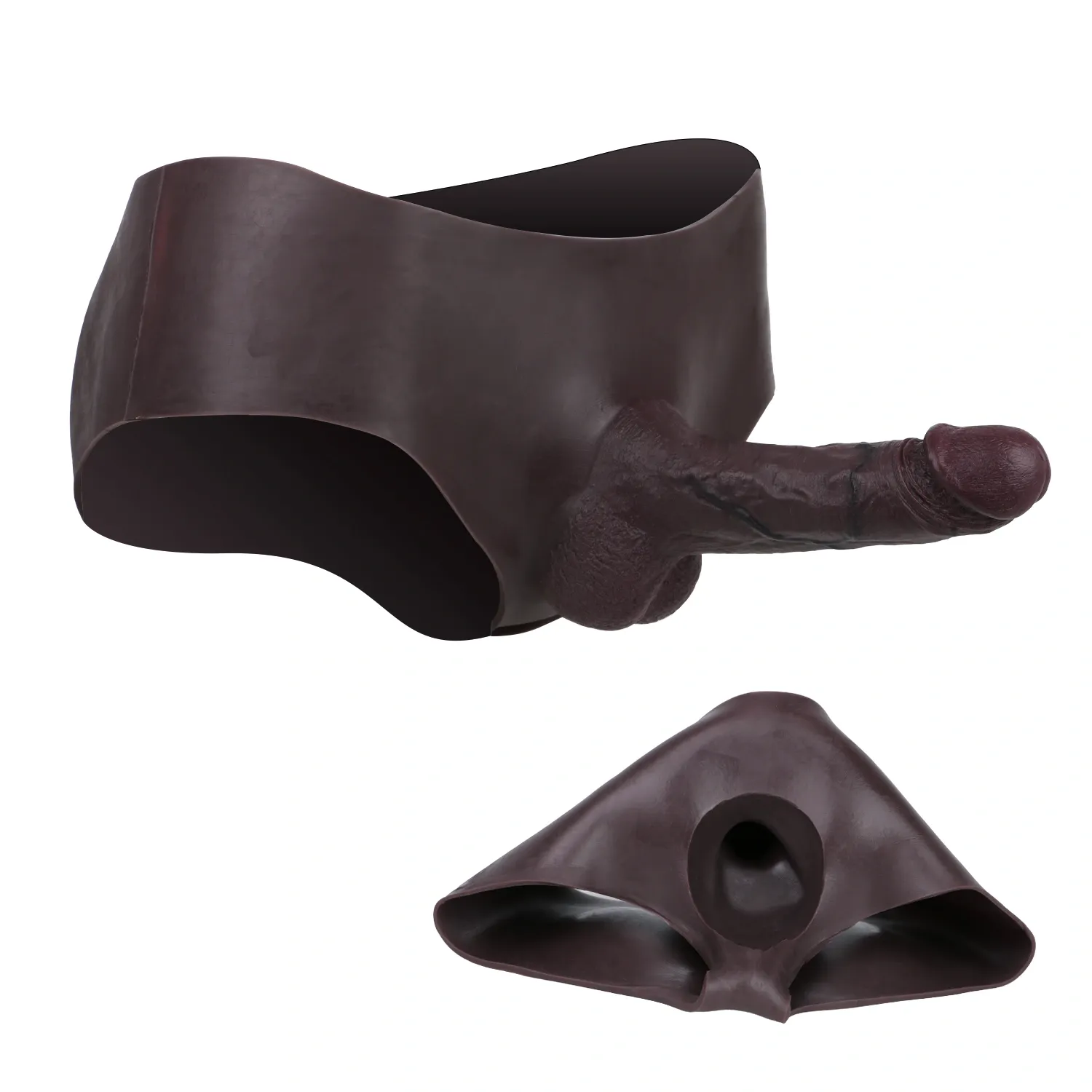 Astin 8.1" x 1.8" Wearable Realistic Black Huge Penis Extender