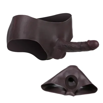 Astin 8.1" x 1.8" Wearable Realistic Black Huge Penis Extender