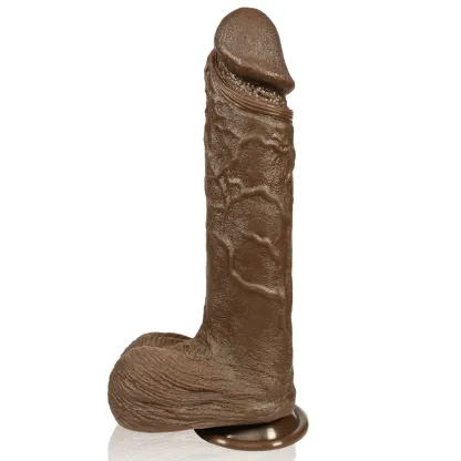 Garry 10 inch Huge Black Realistic Vibrating Dildo 