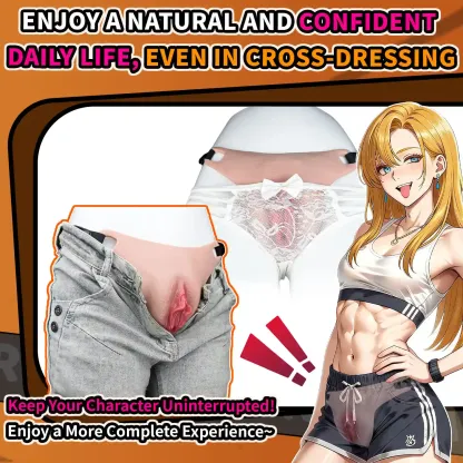 Grace Adjustable Waist Strap Silicone Realistic Vagina Pad