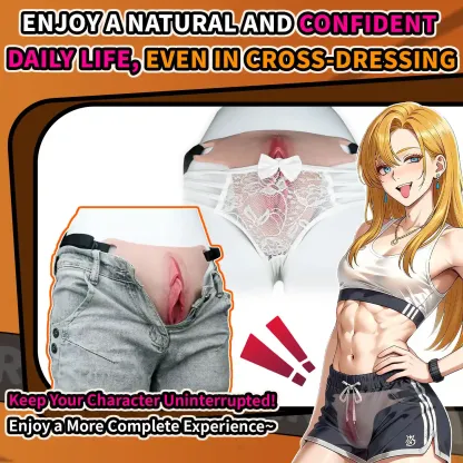 Ivy Strap-On Wearable Silicone Vagina Plate for Crossdressers