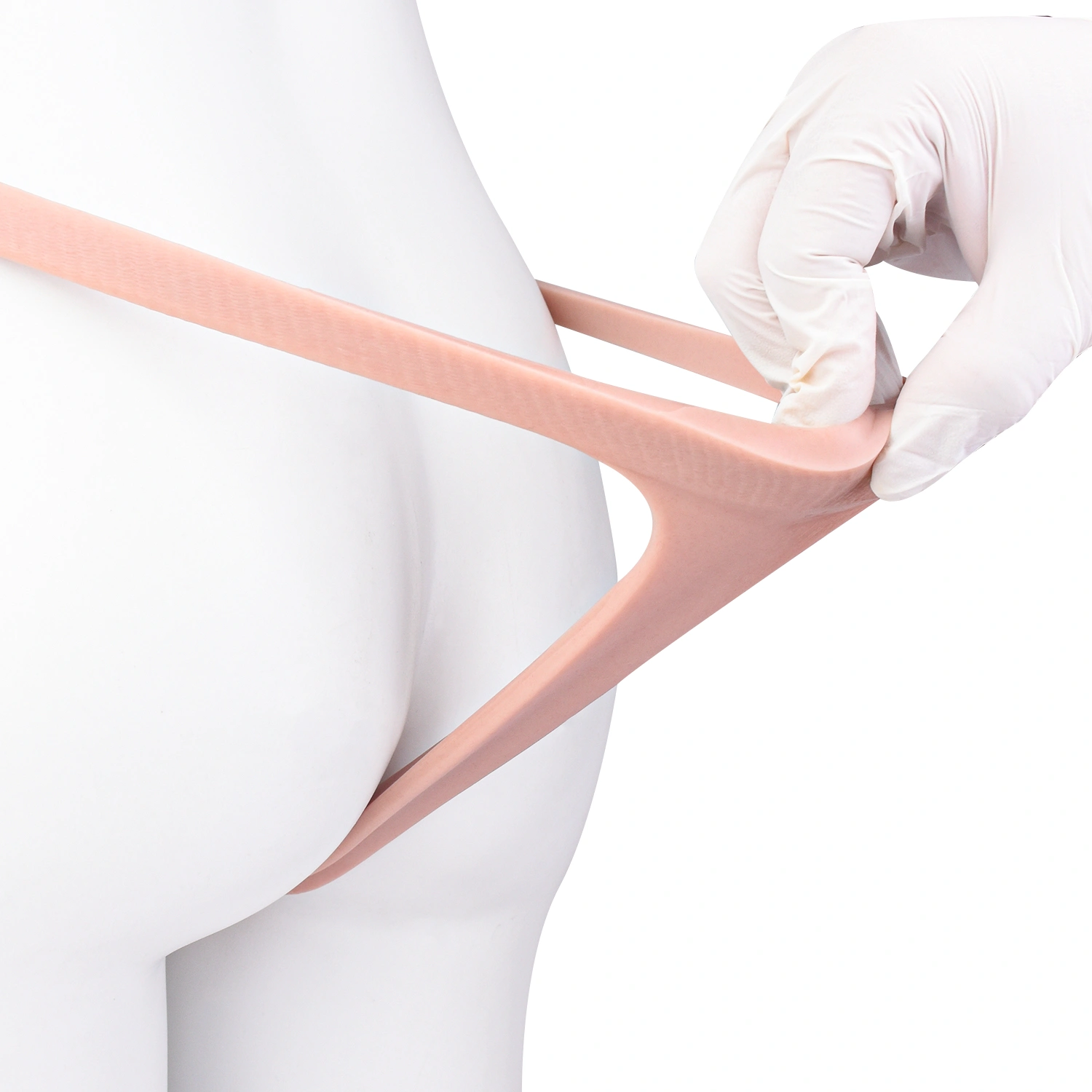 Ella Beginner Realistic Vagina Pants, Portable Hollow Crossdresser Panties for New Users