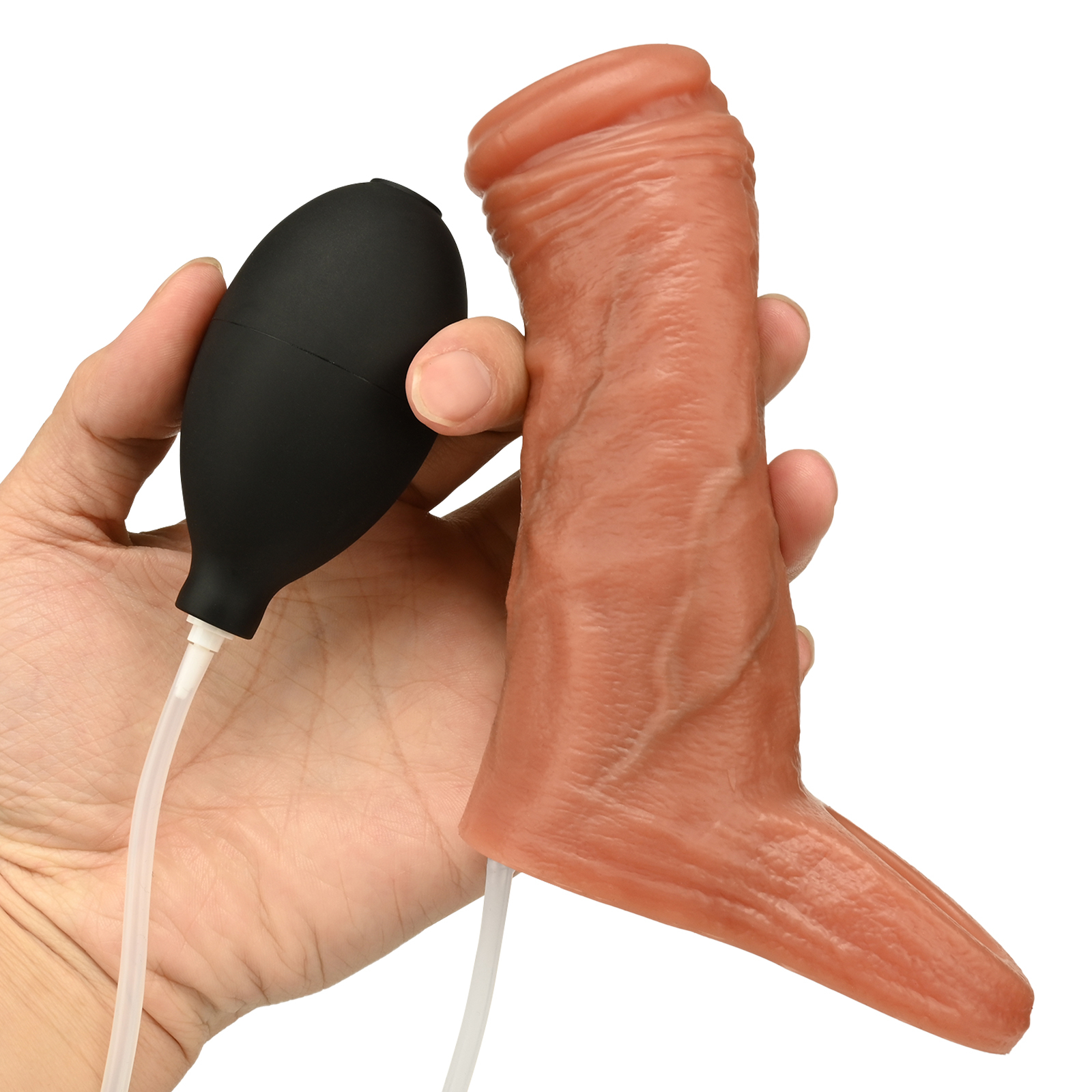 Felix 5.3" x 1.85" Flesh Cock Sleeve With Water Spay Function