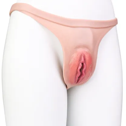 Lily Soft Silicone Realistic Vagina Panty Thong – Discreet Crossdresser Wear