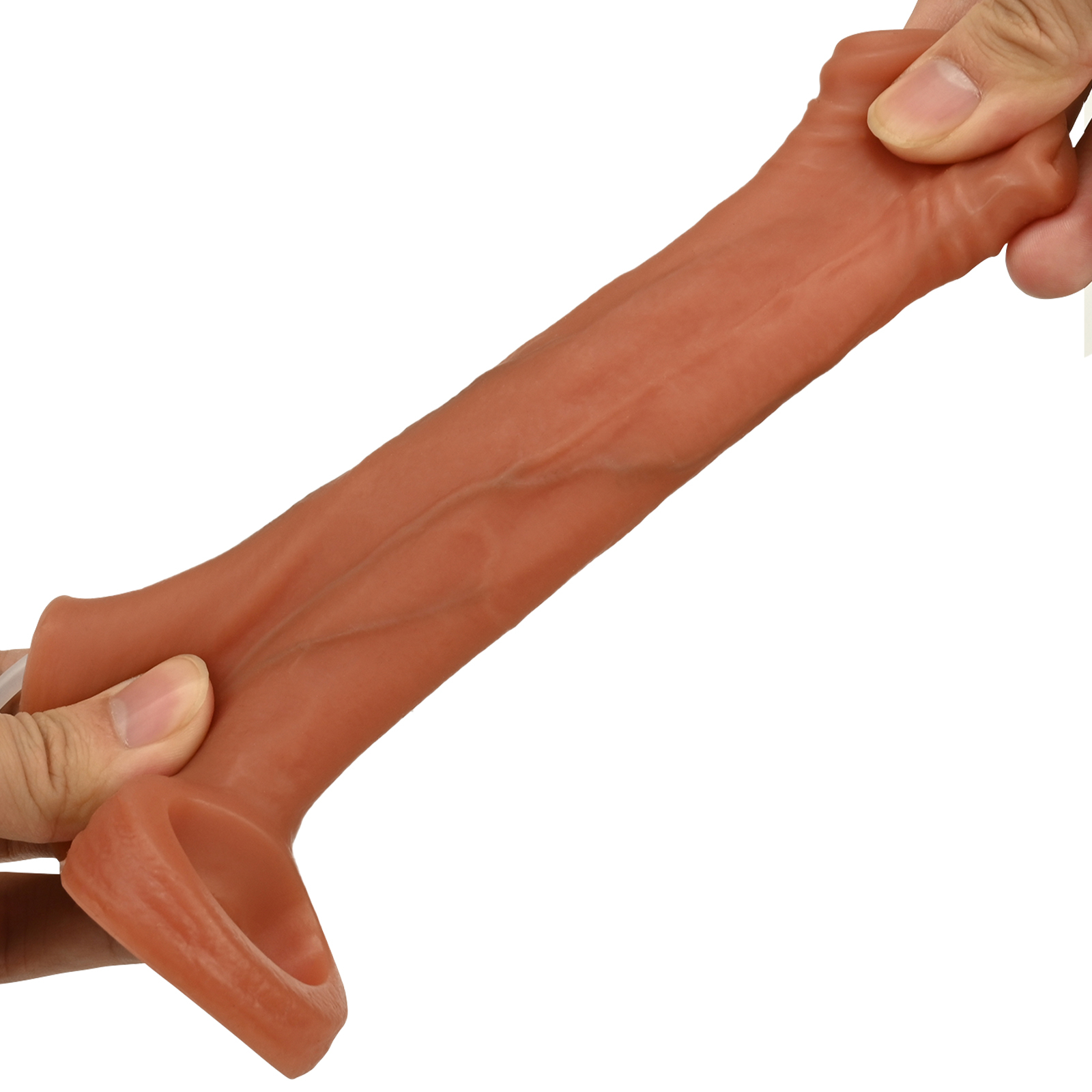 Felix 5.3" x 1.85" Flesh Cock Sleeve With Water Spay Function