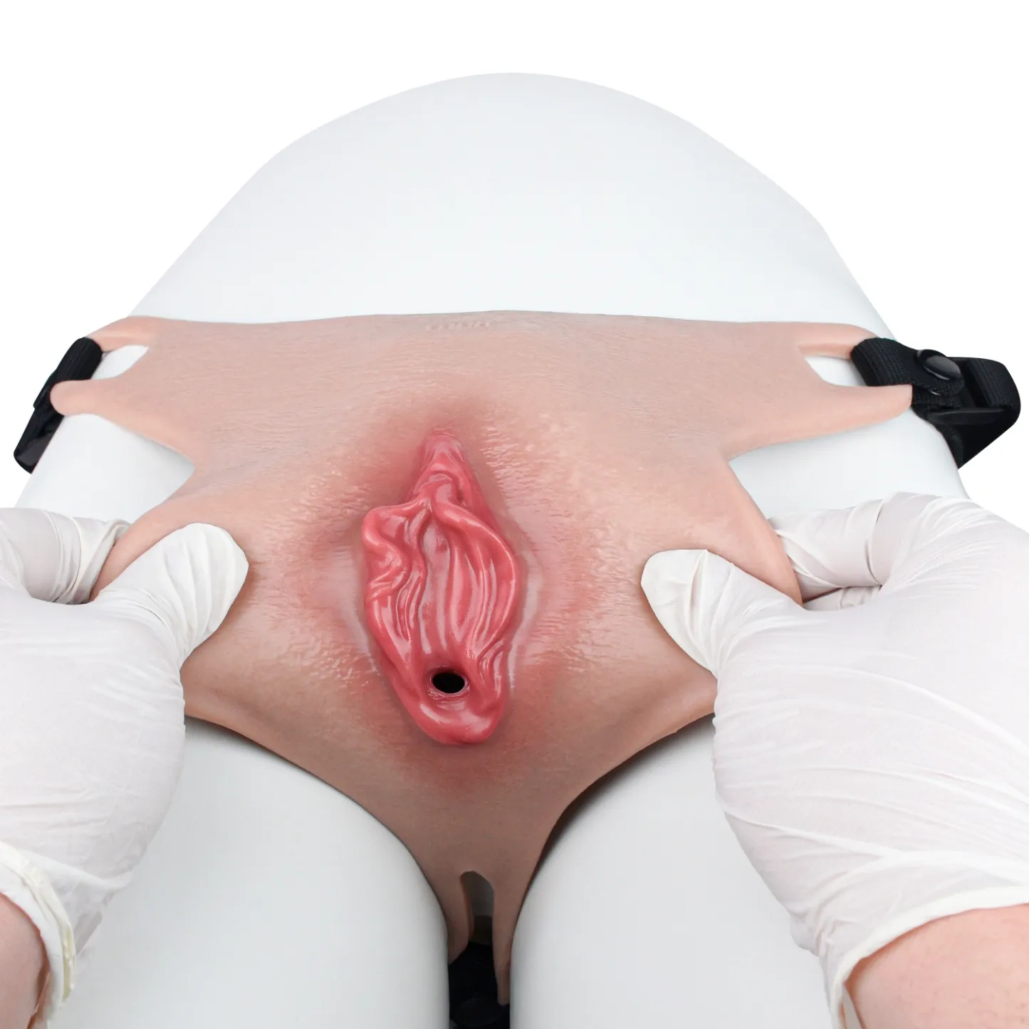 Grace Adjustable Waist Strap Silicone Realistic Vagina Pad