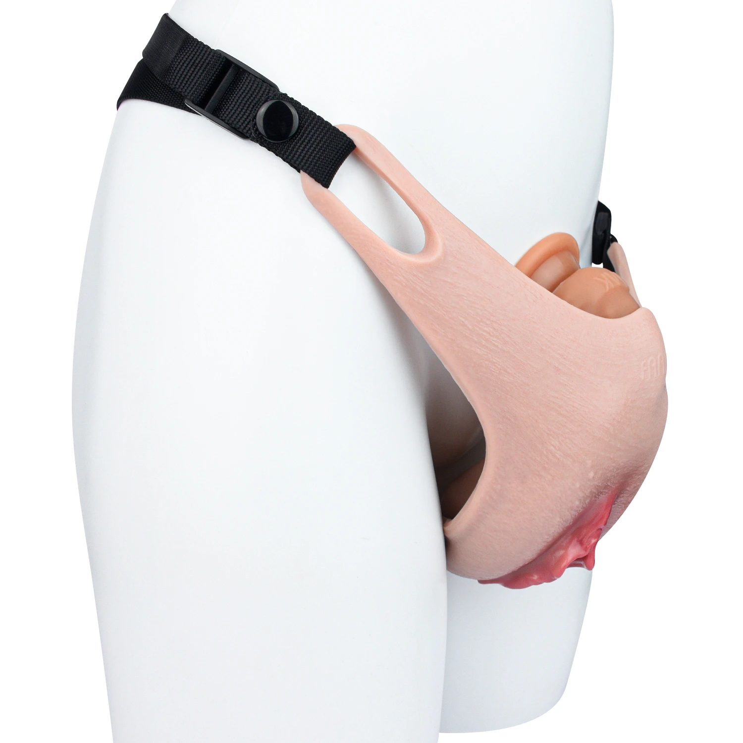 Grace Adjustable Waist Strap Silicone Realistic Vagina Pad