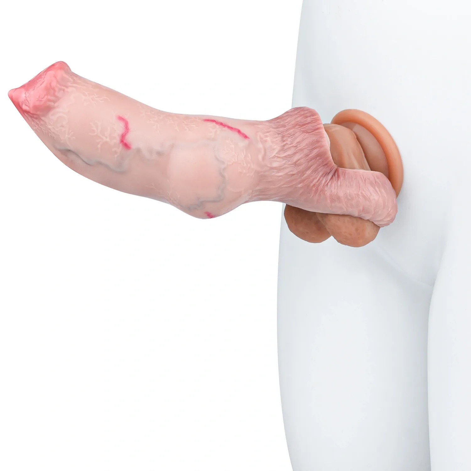 Kai Realistic Dog Penis Sleeve for Men, 3 Sizes, Platinum Silicone, Enhancing & Delay Ejaculation