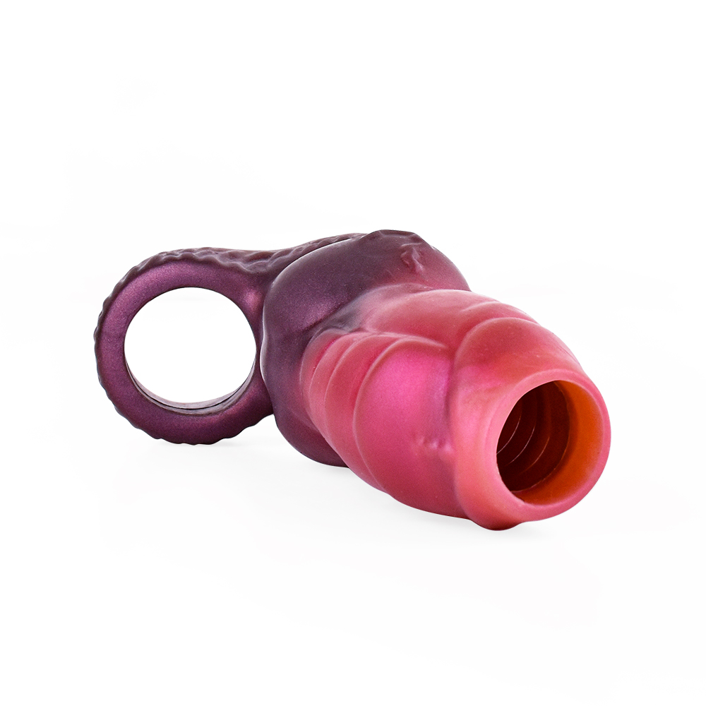 Axe Fantasy Red Monster Penis Girth Sleeve in 3 Size