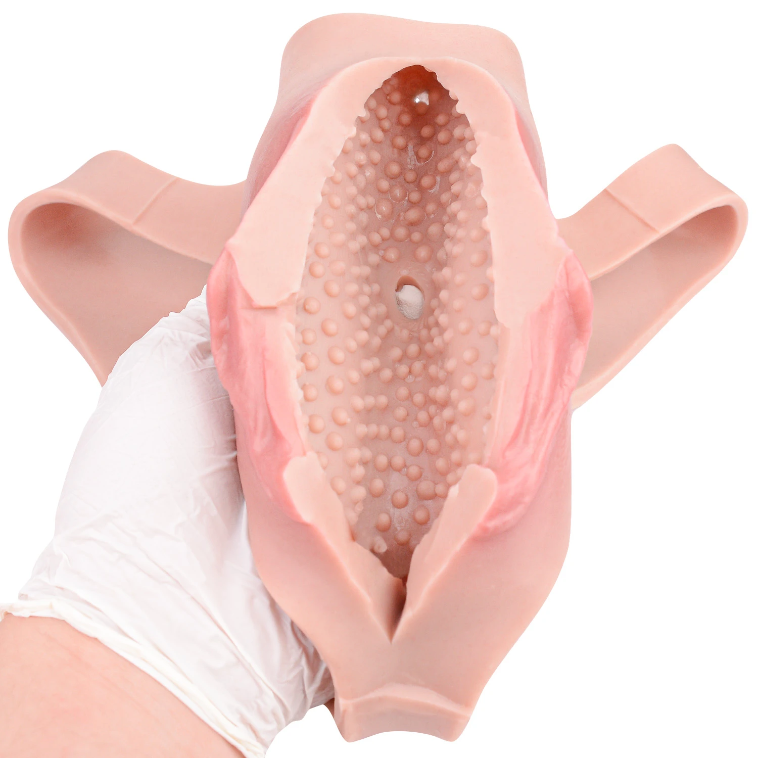 Luna Realistic Vagina Pants for Crossdresser, Medical Grade Silicone Hollow Transgender Panties