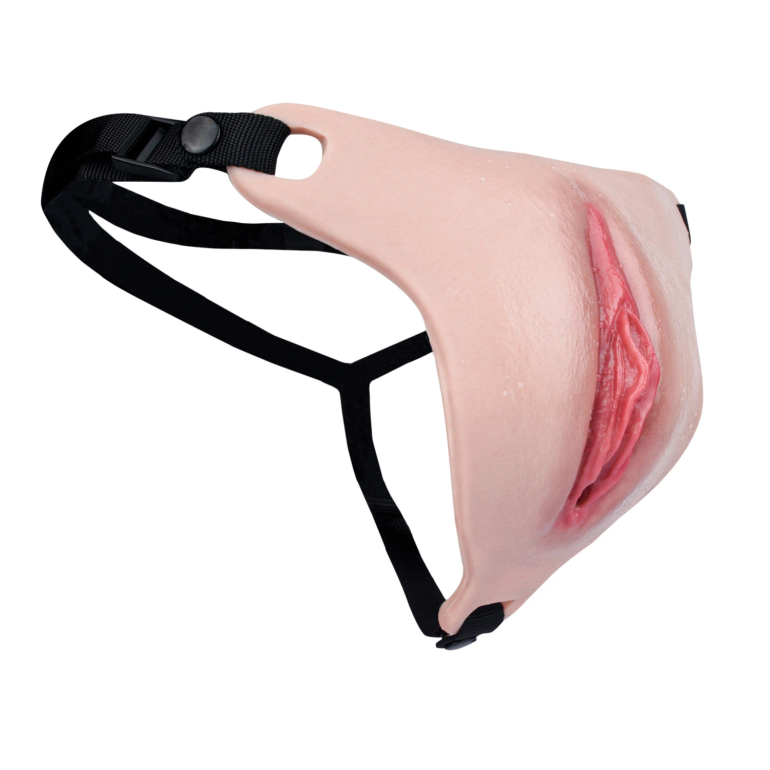 High Quality Realistic Silicone Vagina Pad with Adjustable Straps