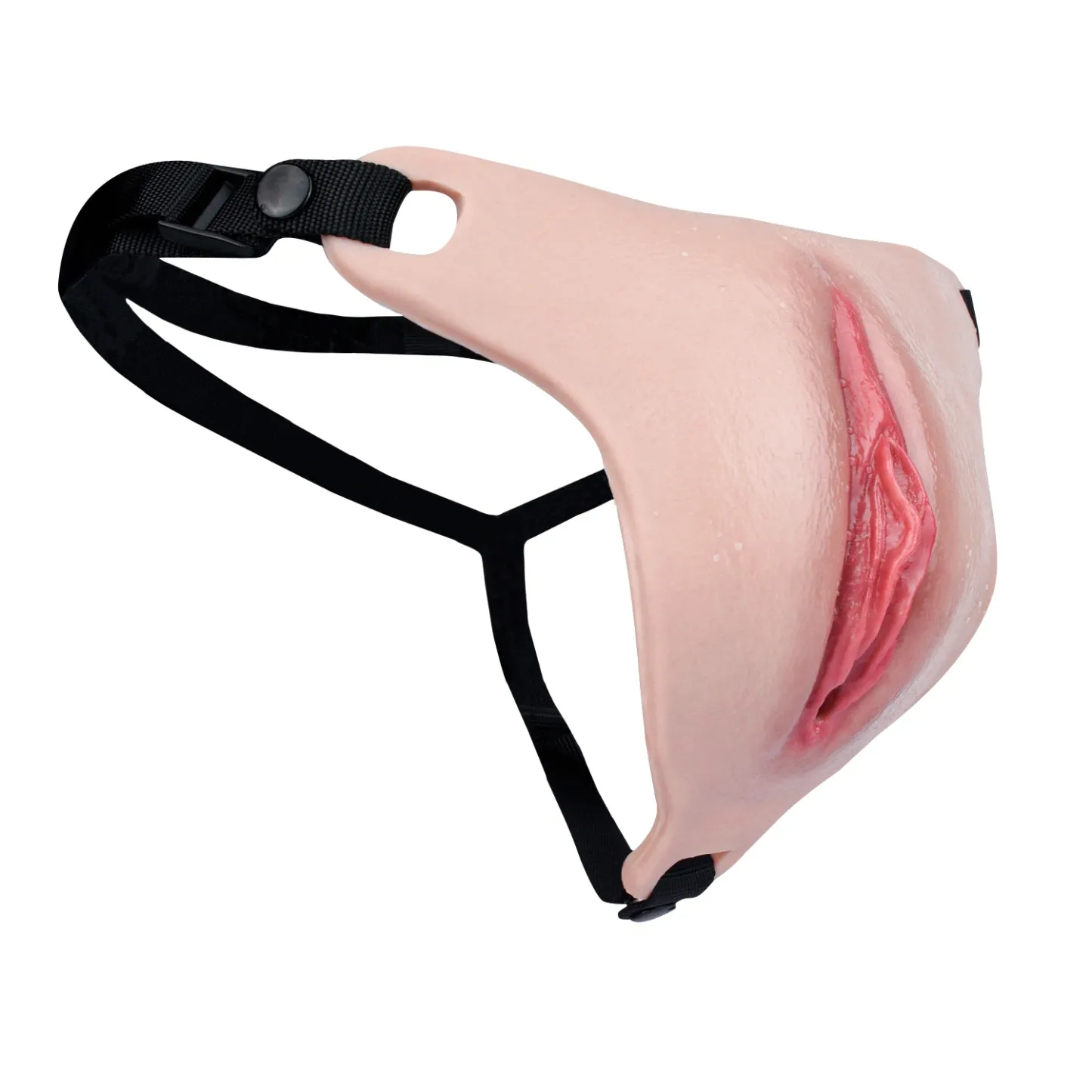 High Quality Realistic Silicone Vagina Pad with Adjustable Straps