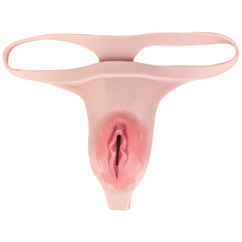 Lily Soft Silicone Realistic Vagina Panty Thong – Discreet Crossdresser Wear