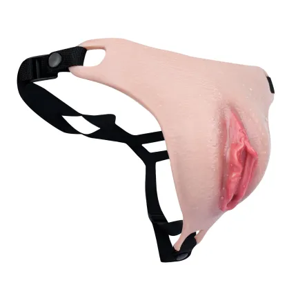 Grace Adjustable Waist Strap Silicone Realistic Vagina Pad