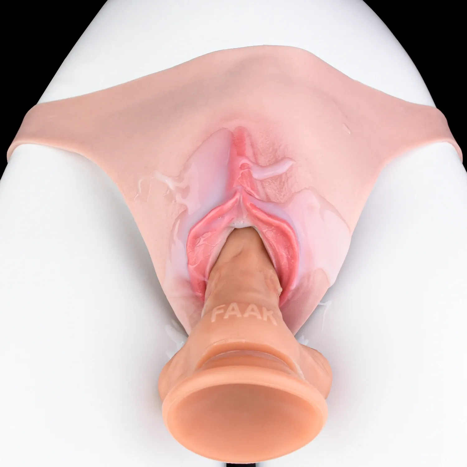 Lila Body Shaping Realistic Vagina Pants, High Stretch Hollow Crossdresser Transgender Panties