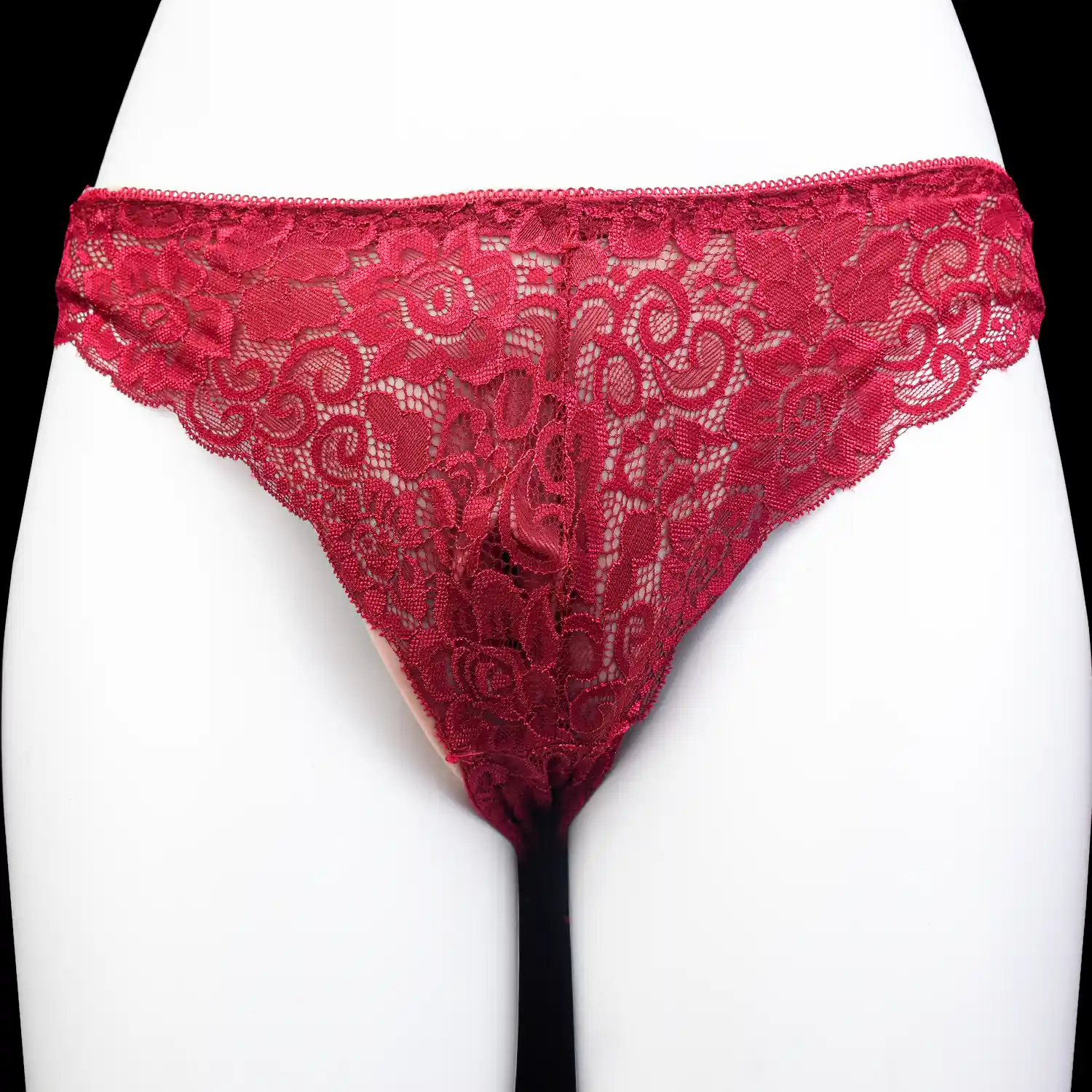 Lila Body Shaping Realistic Vagina Pants, High Stretch Hollow Crossdresser Transgender Panties