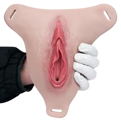 Ivy Strap-On Wearable Silicone Vagina Plate for Crossdressers