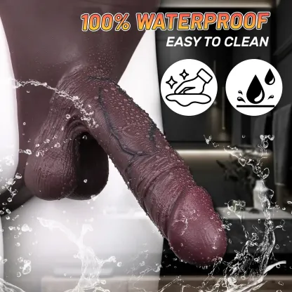 Robert 7.5" x 2" Black Wearable Thong Penis Sleeve
