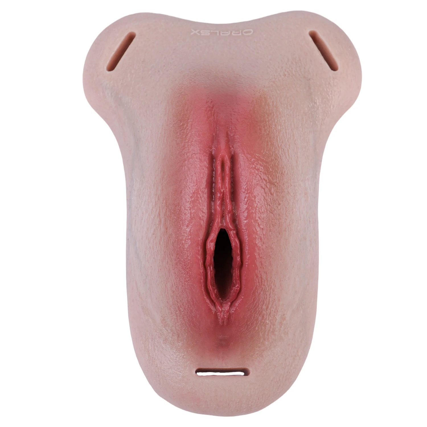 Mia Leather Wearable Realistic Vagina Pants for Crossdresser, Soft Silicone Fake Vagina with Textured Interior