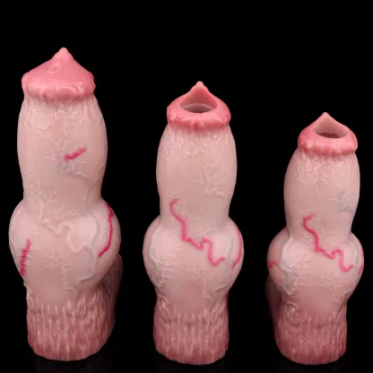 Kai Realistic Dog Penis Sleeve for Men, 3 Sizes, Platinum Silicone, Enhancing & Delay Ejaculation