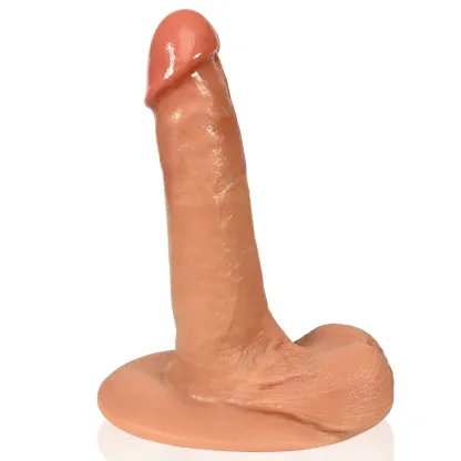 Hugo 6.9" x 1.5" Flesh Realistic Dildo With Sliding Skin and Moving Balls