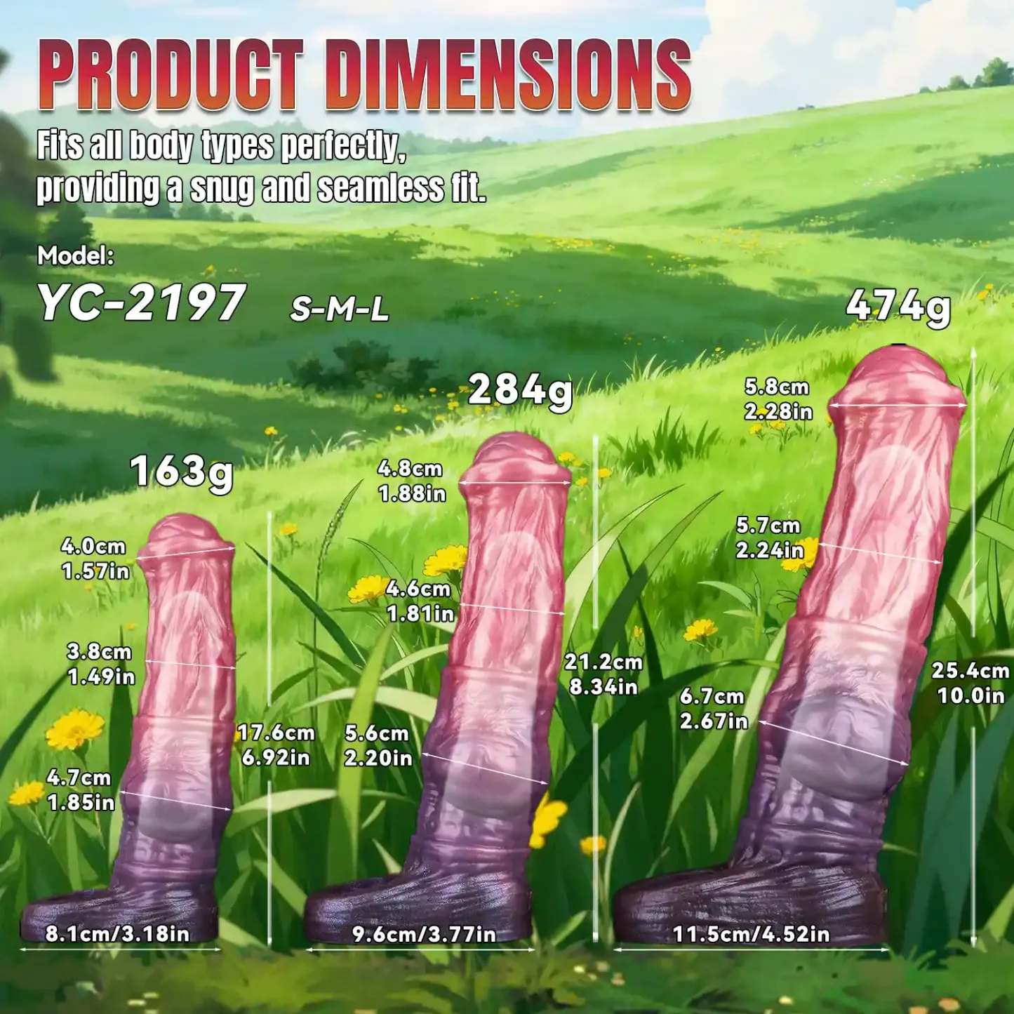 Titan 10“x2.2” Horse-Shaped Fantasy Penis Extender Sleeve