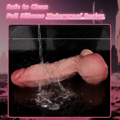 Frank 5.3"x2.1" Flesh Realistic Dildos, Lifelike Dual Density Sliding Skin 