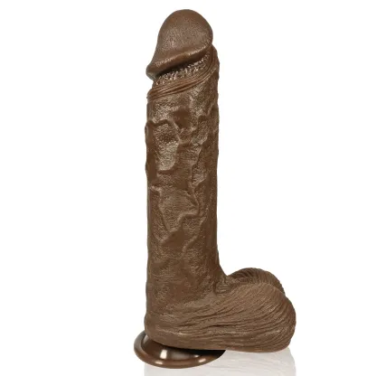 Garry 10 inch Huge Black Realistic Vibrating Dildo 