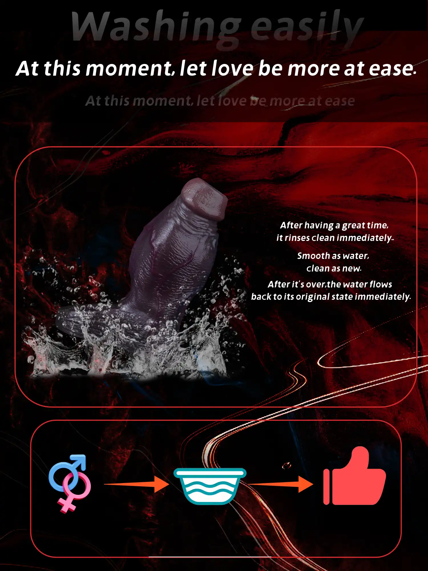 Felix 4.8"x2.2" Black Thick Fat Open Ended Penis Sleeve