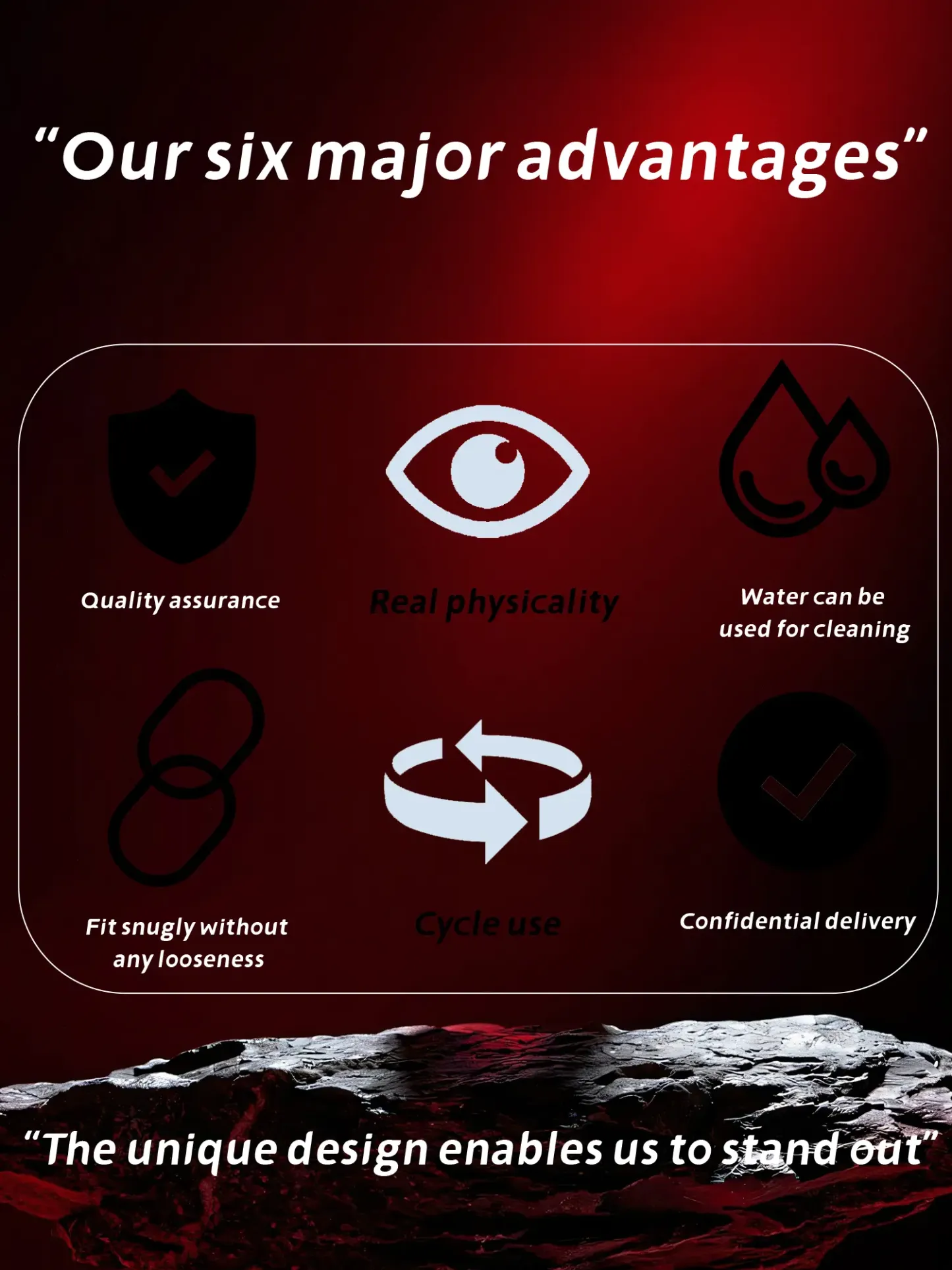 Felix 4.8"x2.2" Black Thick Fat Open Ended Penis Sleeve