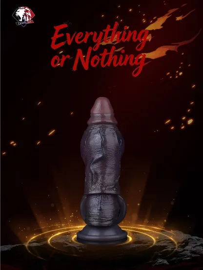 Felix 4.8"x2.2" Black Thick Fat Open Ended Penis Sleeve