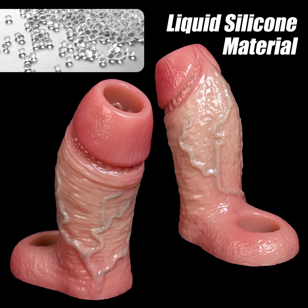 Robby 5.5" x 2.2" Realistic Open-End Thick Penis Girth Sleeve 