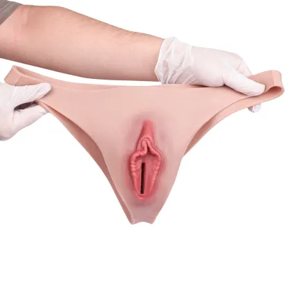 Chloe Soft Crossdresser Panties, Invisible Realistic Vagina Pants for Daily Transgender Wear