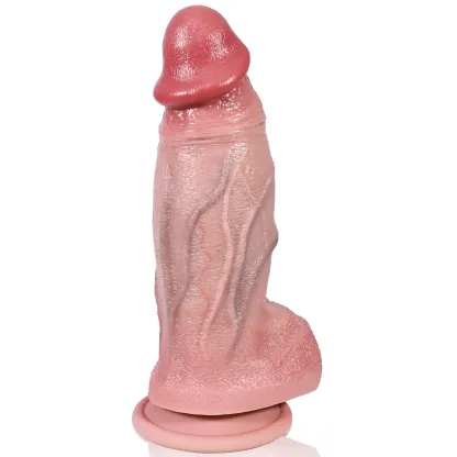 Luke 8"x2.3" Real Skin Silicone Realistic Dildo – Hands Free Pleasure