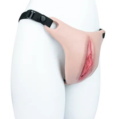 High Quality Realistic Silicone Vagina Pad with Adjustable Straps