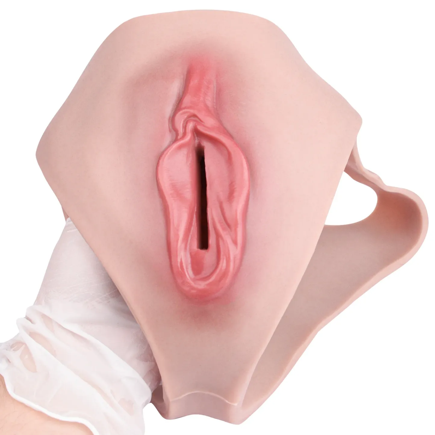 Luna Realistic Vagina Pants for Crossdresser, Medical Grade Silicone Hollow Transgender Panties