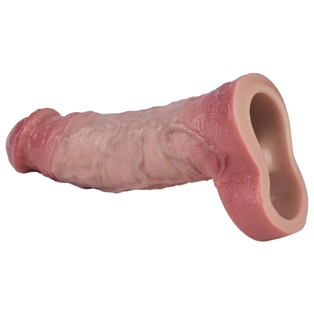 Daniel 7.4"×1.81" Realistic Vibrating Cock Sleeve Extender