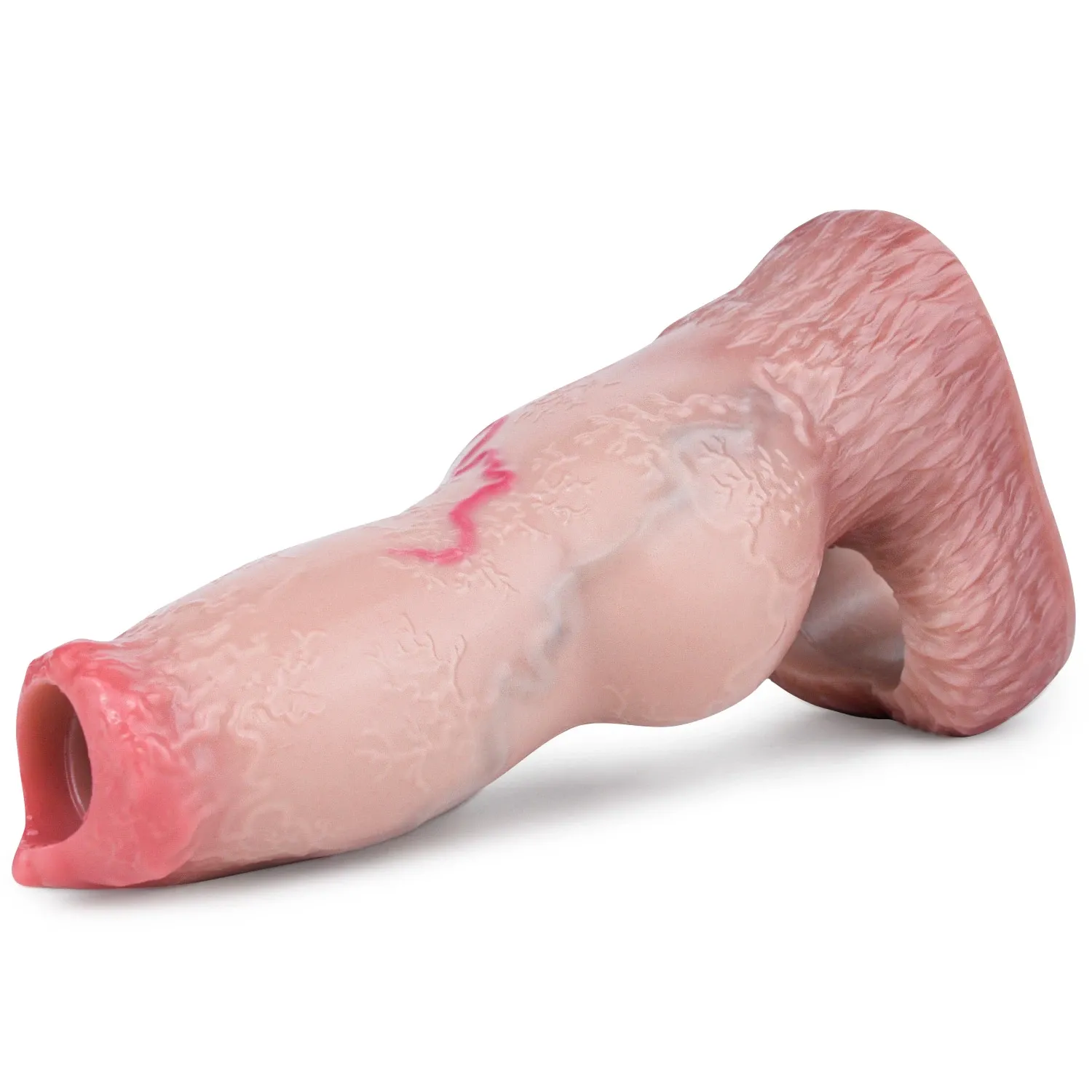 Kai Realistic Dog Penis Sleeve for Men, 3 Sizes, Platinum Silicone, Enhancing & Delay Ejaculation